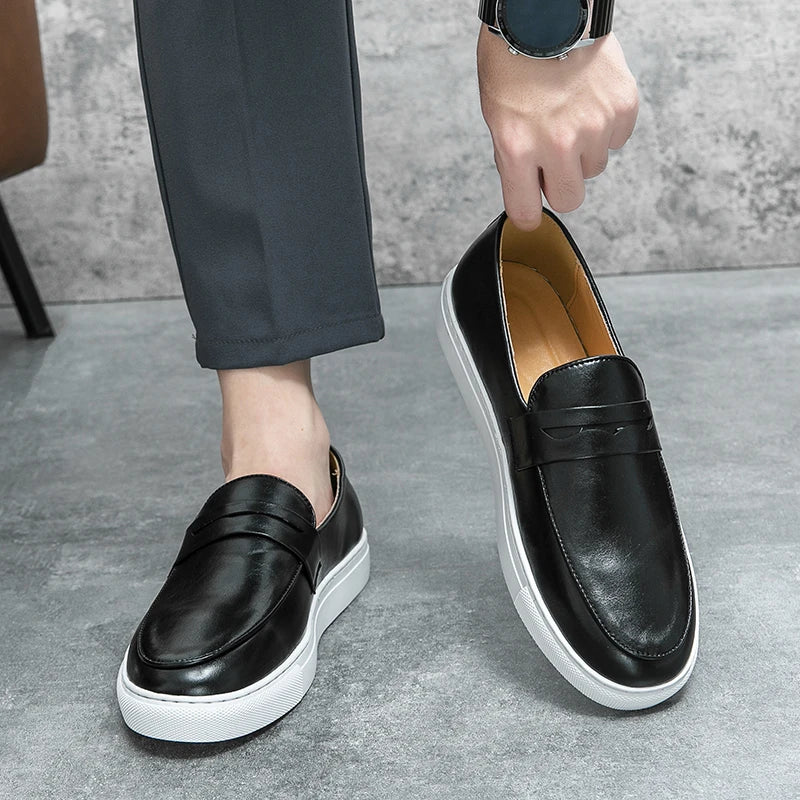 Zapatos de cuero auténtico Reyes