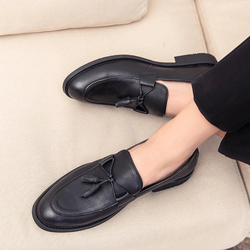 Zapatos de cuero auténtico Borlay