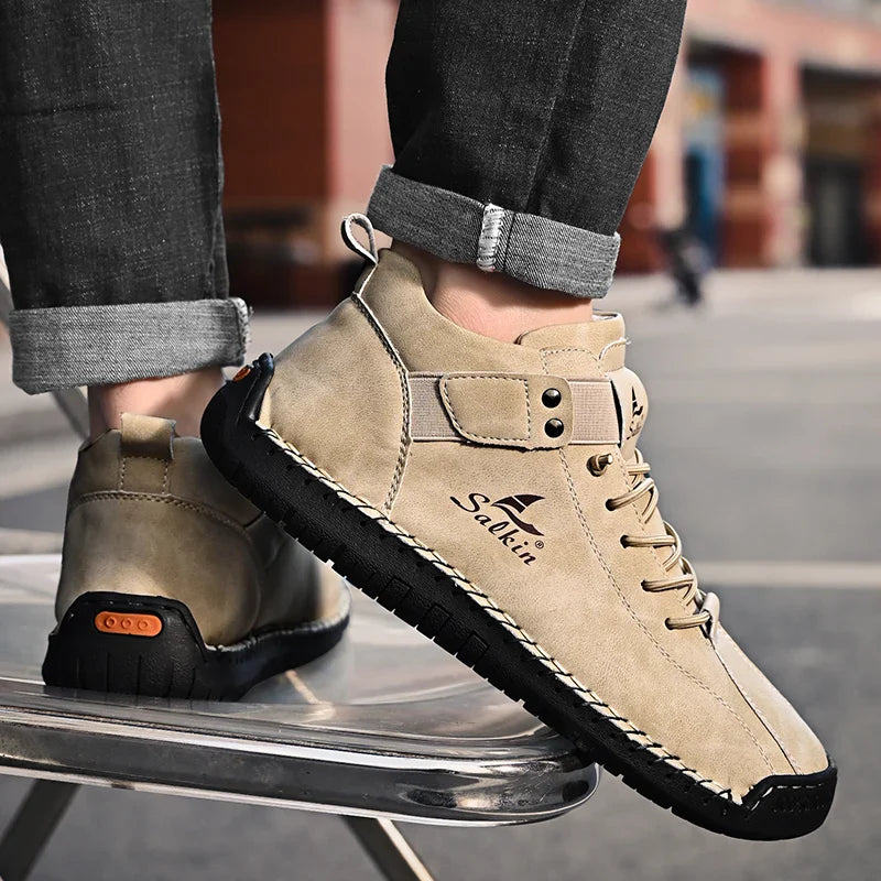 Zapatos de Cuero Genuino Javi para Hombre, Estilo Clásico