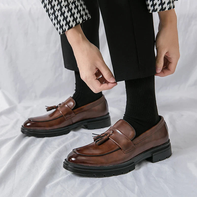 Zapatos de cuero genuino Cruz