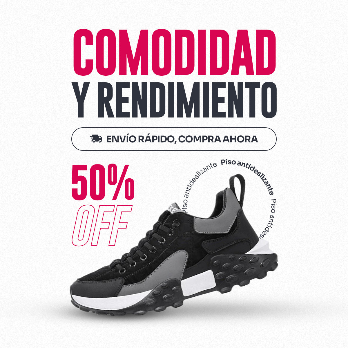 Zapatillas Ortopédicas Max Control 50% Off