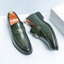 Zapatos de Loafer de Cuero Genuino para Hombre Fashion, Elegantes y Cómodos