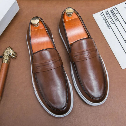 Zapatos de cuero auténtico Reyes