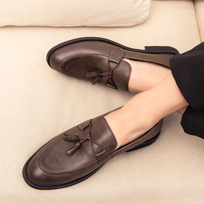 Zapatos de cuero auténtico Borlay