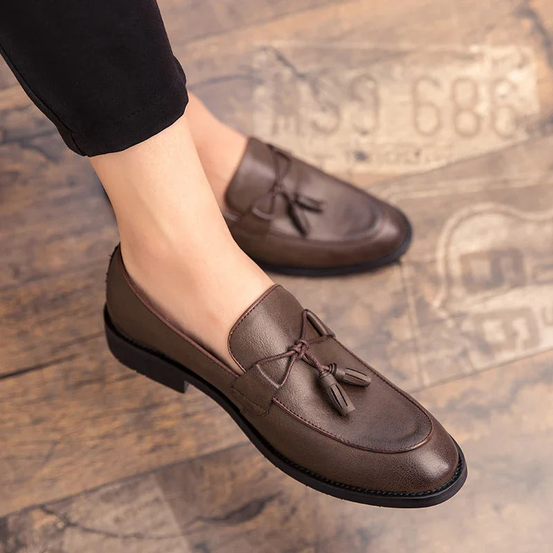 Zapatos de cuero auténtico Borlay