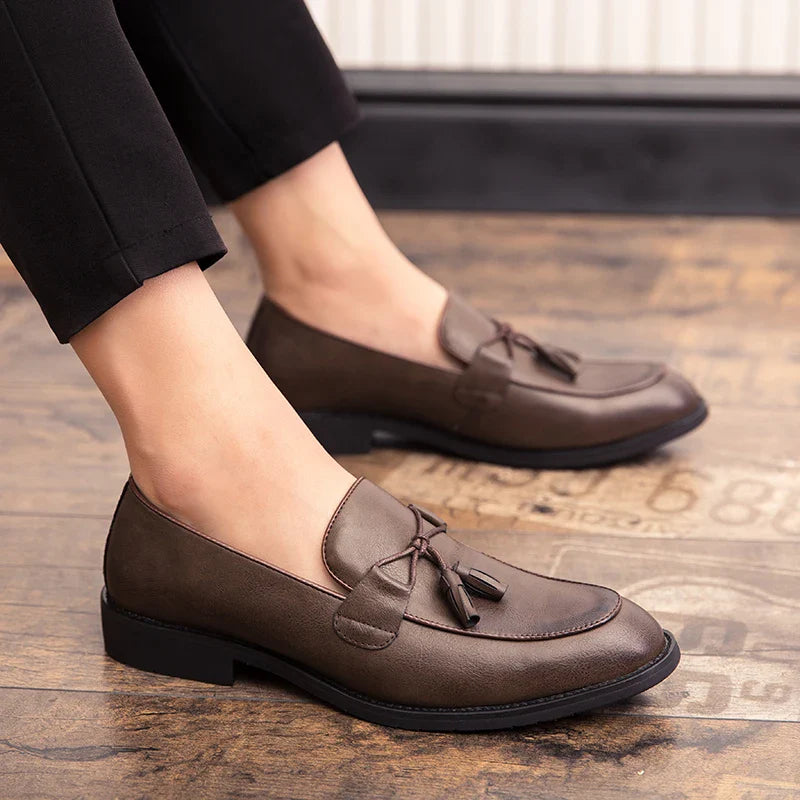 Zapatos de cuero auténtico Borlay