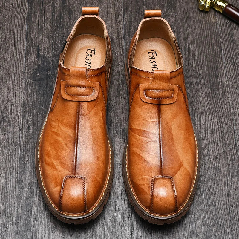 Zapatos de Cuero Auténtico Mocassini