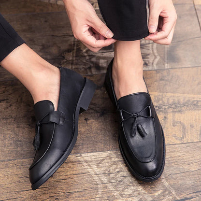 Zapatos de cuero auténtico Borlay