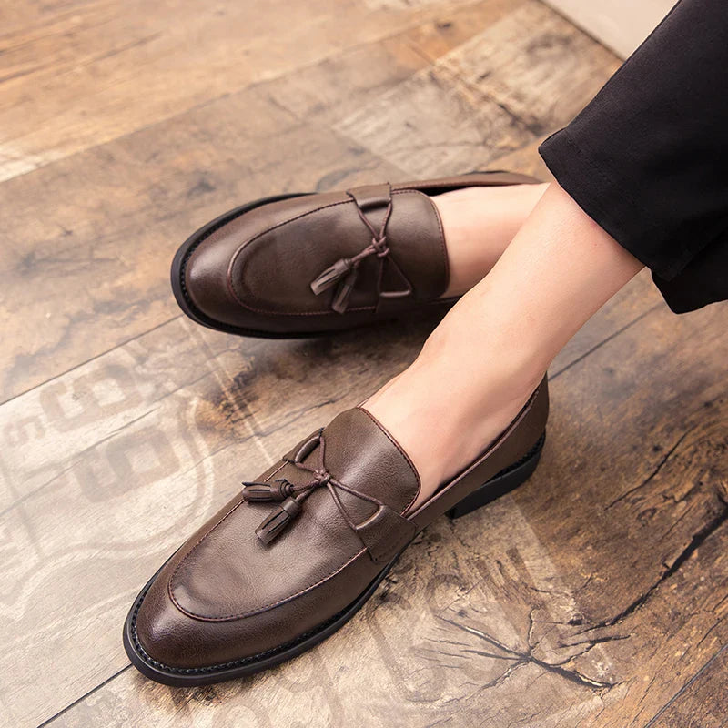 Zapatos de cuero auténtico Borlay