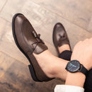 Zapatos de cuero auténtico Borlay