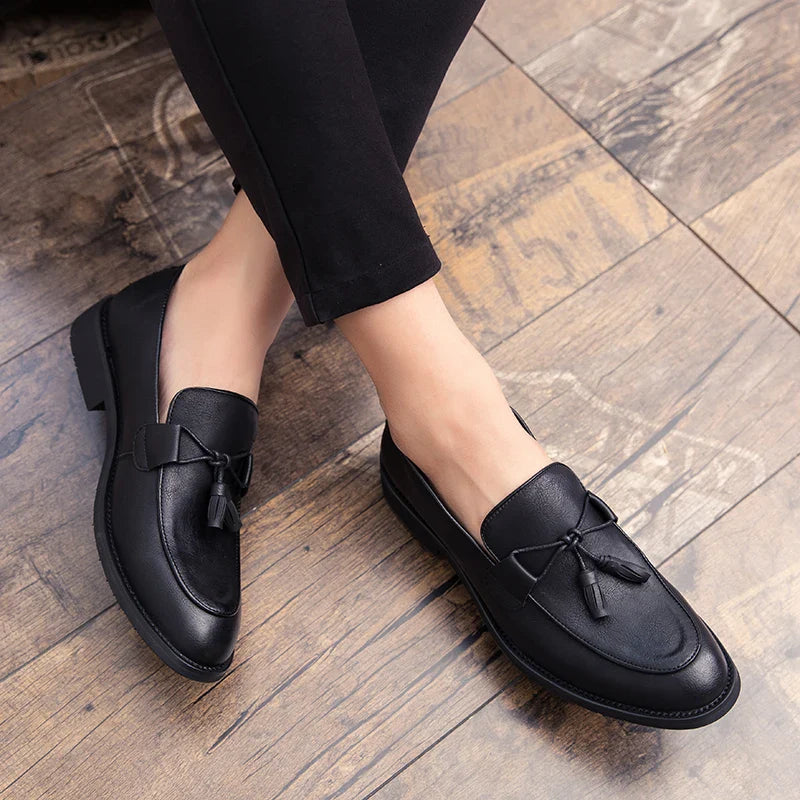 Zapatos de cuero auténtico Borlay