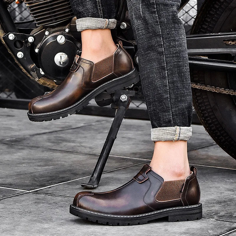 Zapatos de Cuero Auténtico Mocassini