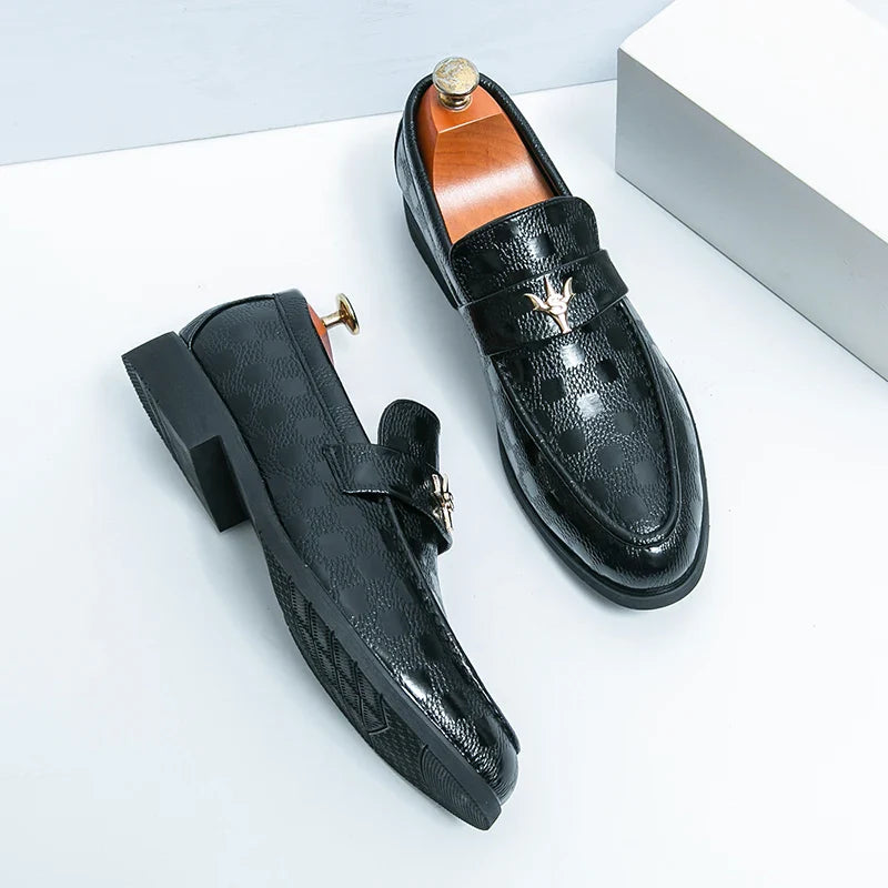 Zapatos de Loafer de Cuero Genuino para Hombre Fashion, Elegantes y Cómodos