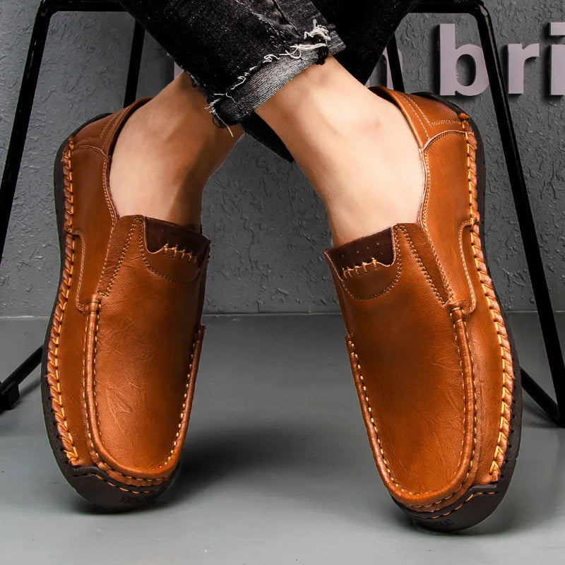 Mocasines de Cuero Genuino Caruso para Hombres Elegantes