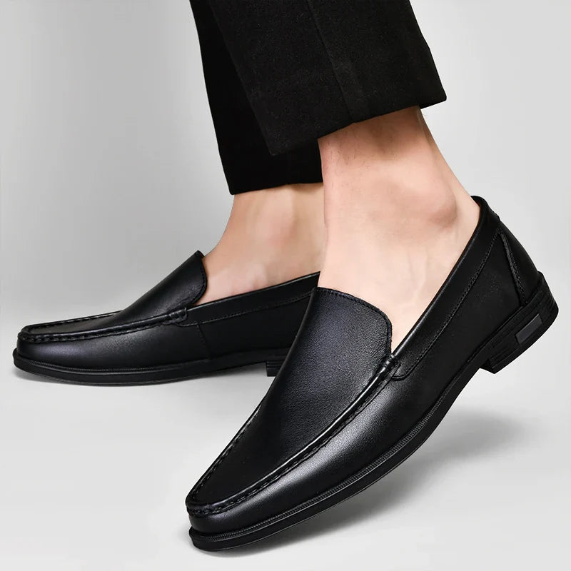 Zapatos de loafers de cuero genuino Verona