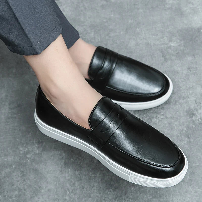Zapatos de cuero auténtico Reyes