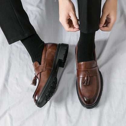 Zapatos de cuero genuino Cruz