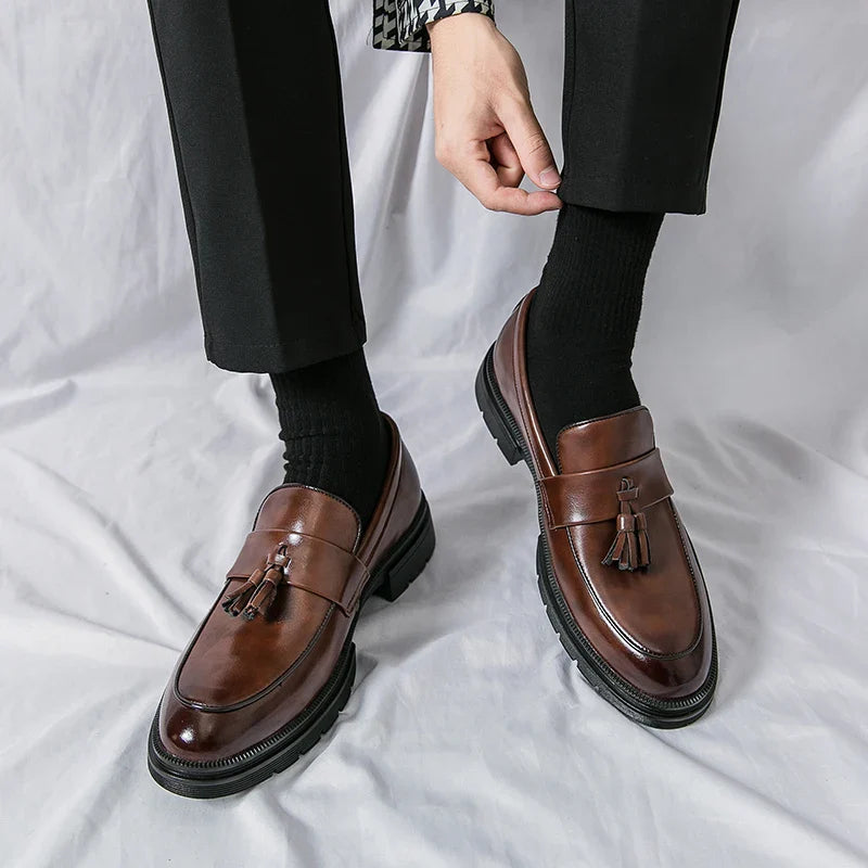 Zapatos de cuero genuino Cruz