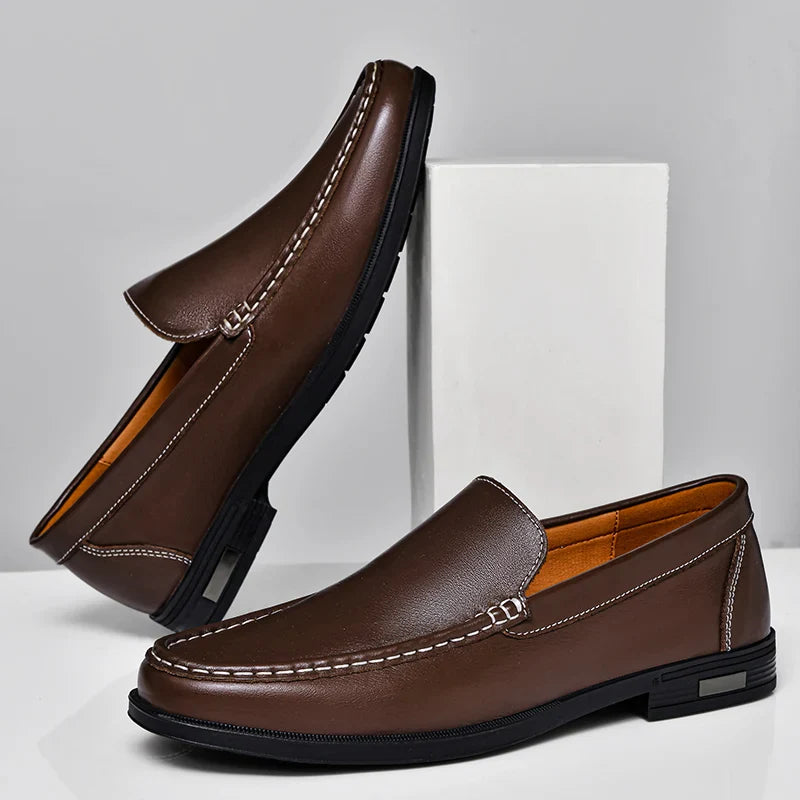 Zapatos de loafers de cuero genuino Verona