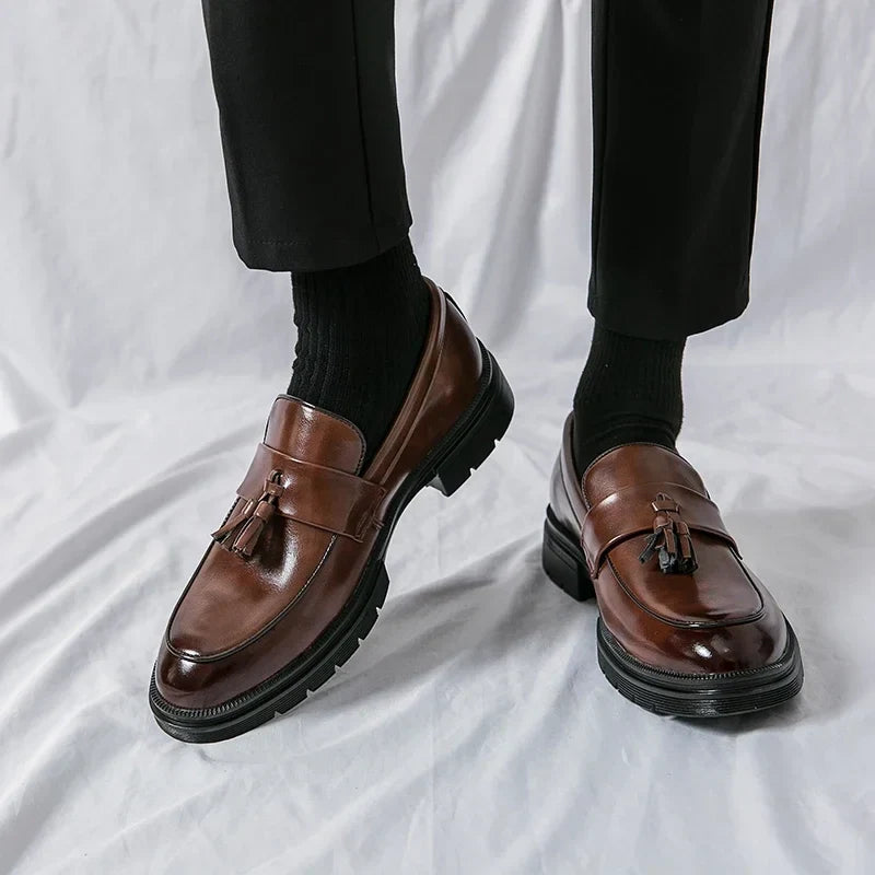 Zapatos de cuero genuino Cruz