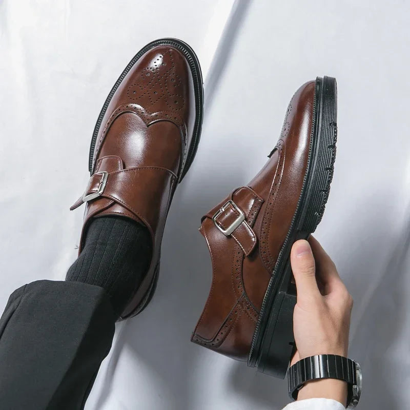Zapatos de Vestir de Cuero con Hebilla Sarto