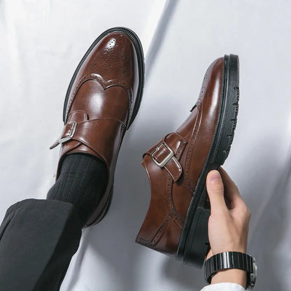 Zapatos de Vestir de Cuero con Hebilla Sarto