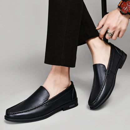 Zapatos de loafers de cuero genuino Verona