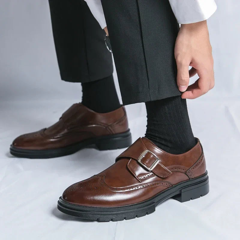 Zapatos de Vestir de Cuero con Hebilla Sarto