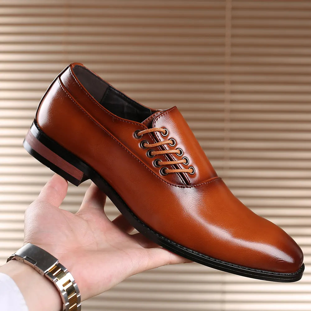 Zapatos de cuero auténtico Bertolini Oxford