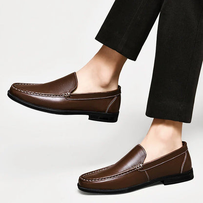 Zapatos de loafers de cuero genuino Verona