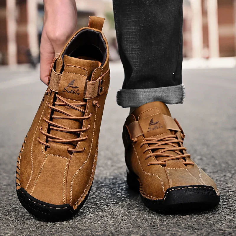 Zapatos de Cuero Genuino Javi para Hombre, Estilo Clásico