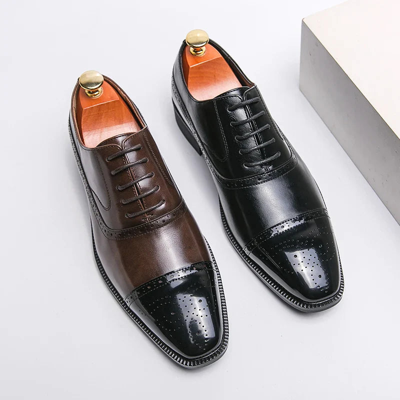 Zapatos de Cuero Genuino Cavalier para Hombres Elegantes