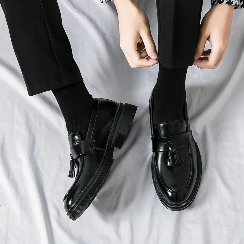 Zapatos de cuero genuino Cruz