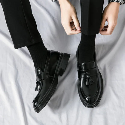 Zapatos de cuero genuino Cruz