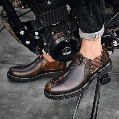 Zapatos de Cuero Auténtico Mocassini