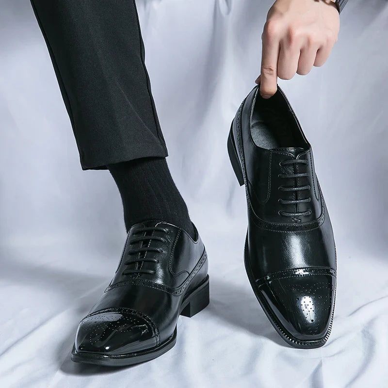 Zapatos de Cuero Genuino Cavalier para Hombres Elegantes