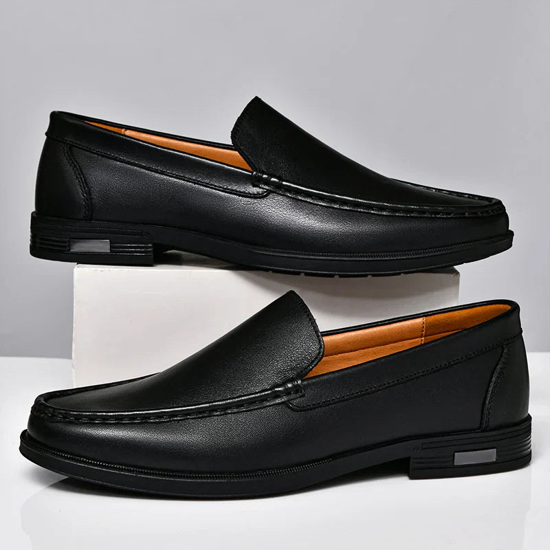 Zapatos de loafers de cuero genuino Verona