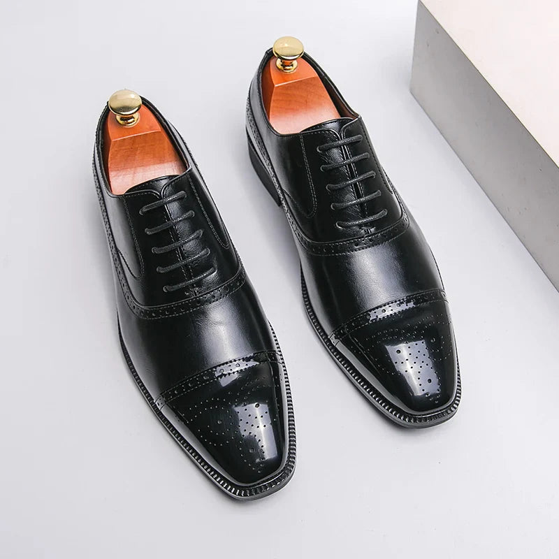 Zapatos de Cuero Genuino Cavalier para Hombres Elegantes