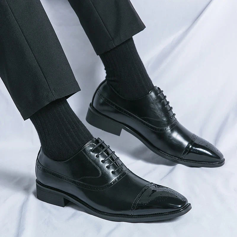 Zapatos de Cuero Genuino Cavalier para Hombres Elegantes