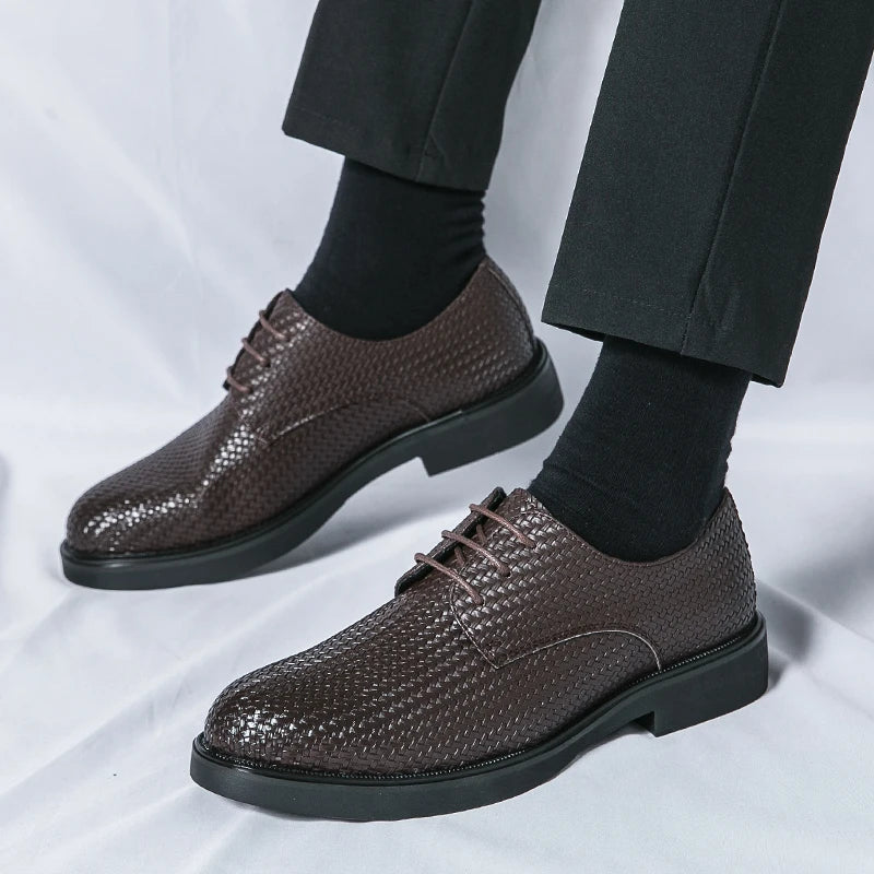Zapatos de cuero auténtico Santiago