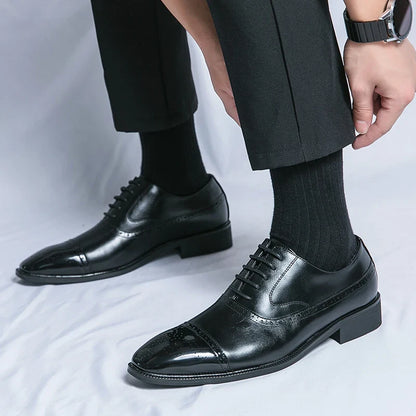 Zapatos de Cuero Genuino Cavalier para Hombres Elegantes