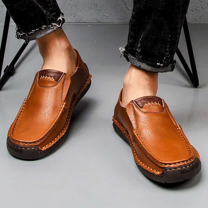 Mocasines de Cuero Genuino Caruso para Hombres Elegantes