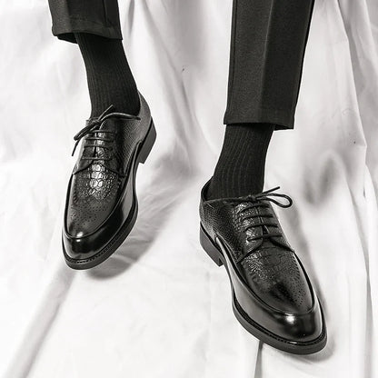 Zapatos de cuero auténtico para hombre