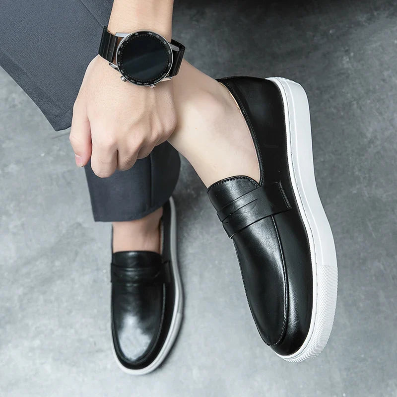 Zapatos de cuero auténtico Reyes