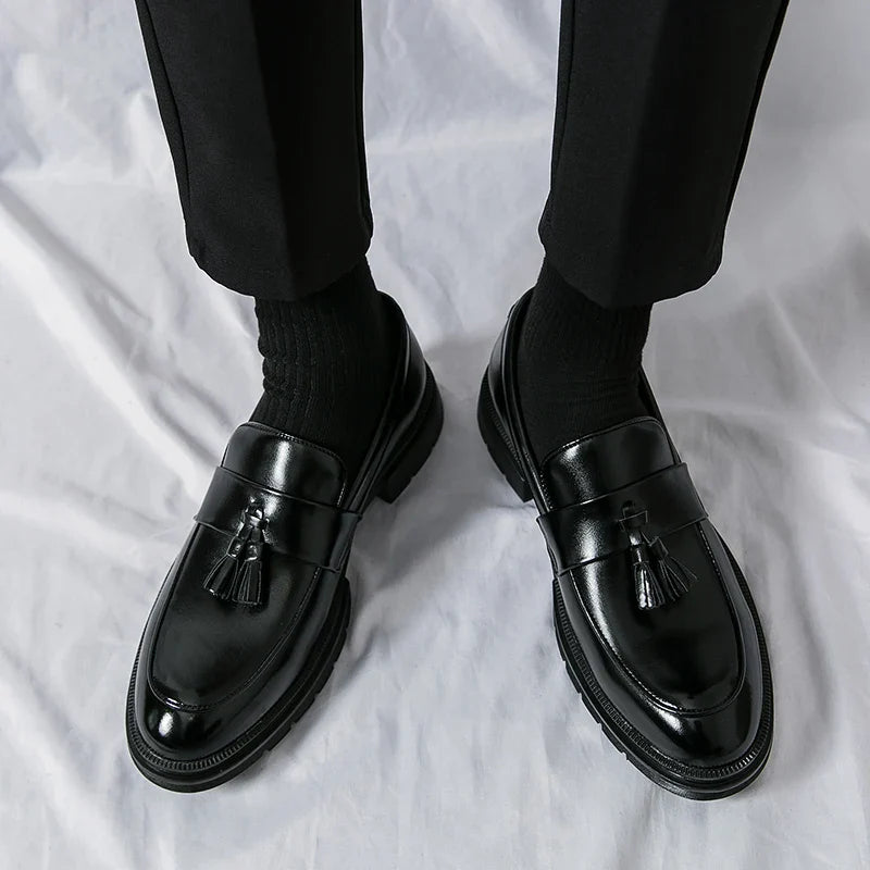 Zapatos de cuero genuino Cruz