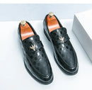 Zapatos de Loafer de Cuero Genuino para Hombre Fashion, Elegantes y Cómodos