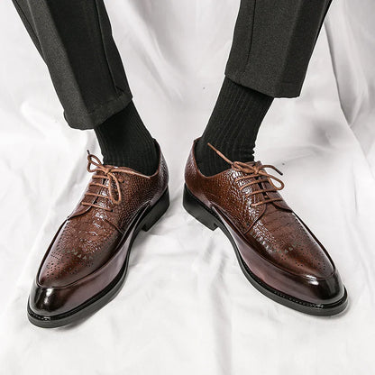 Zapatos de cuero auténtico para hombre