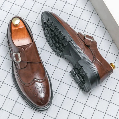 Zapatos de Vestir de Cuero con Hebilla Sarto