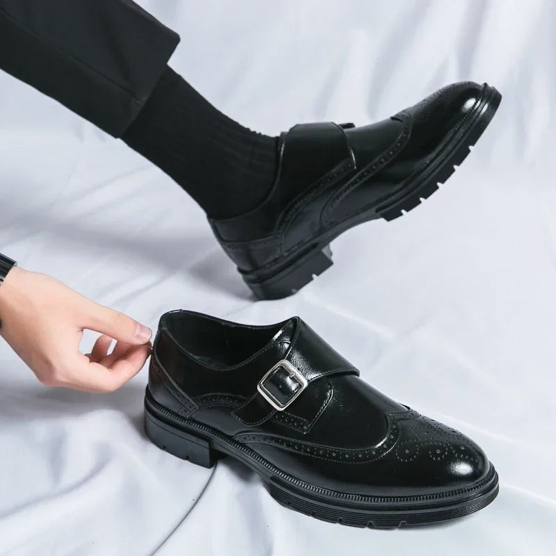 Zapatos de Vestir de Cuero con Hebilla Sarto