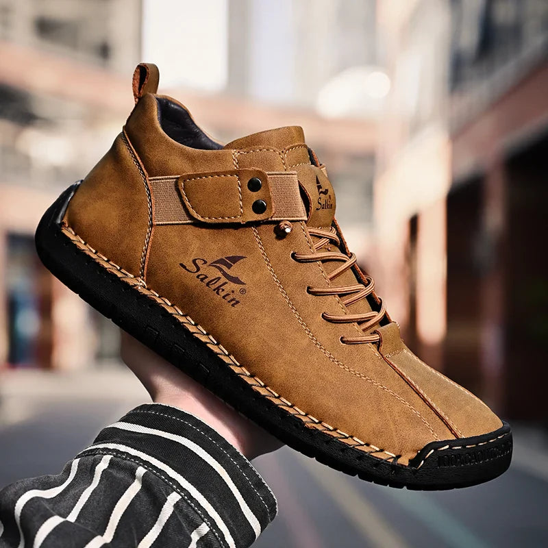 Zapatos de Cuero Genuino Javi para Hombre, Estilo Clásico